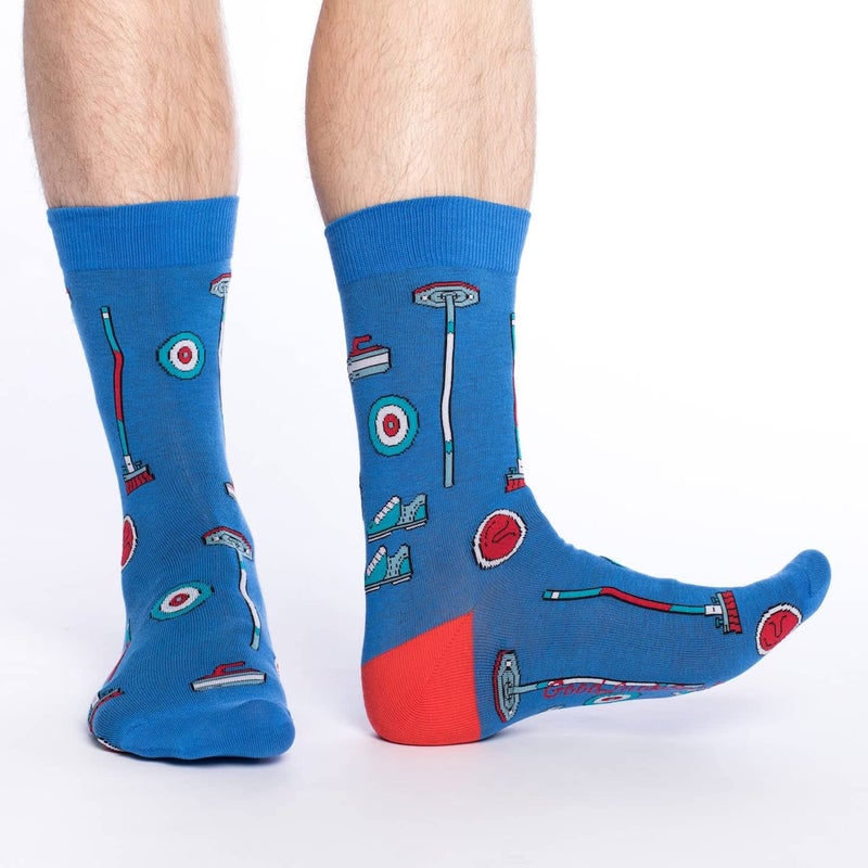 Good Luck Sock Men's Curling Brushes Socks, Adult, Shoe Size 7-12 - Image 2